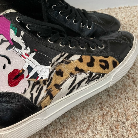 Saint Laurent antibes patchwork high tops sz 41 - Picture 7 of 13